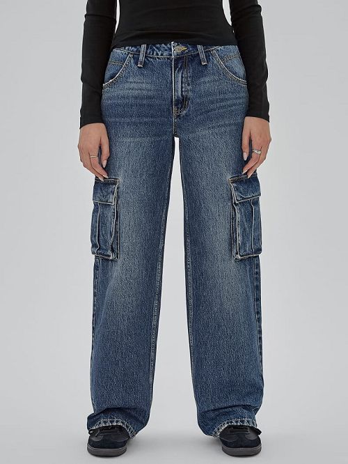 Guess Originals Kit Cargo Jeans Albastri | GUESS-SN28214