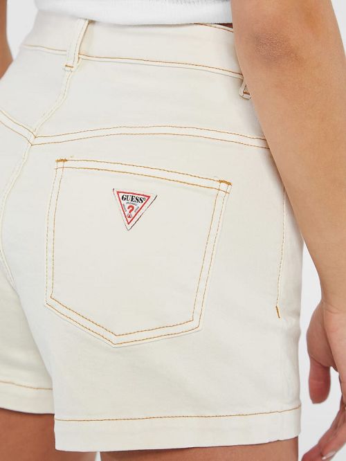 Guess Originals Kit Classic High-Waisted Shorts Albi | GUESS-SN28095