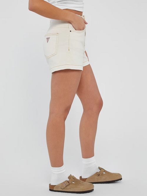 Guess Originals Kit Classic High-Waisted Shorts Albi | GUESS-SN28095
