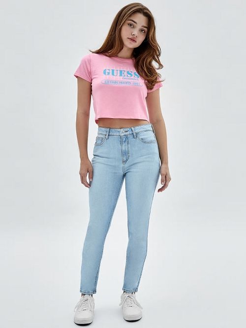Guess Originals Kit Super High-Rise Skinny Jeans Albastri | GUESS-SN28206