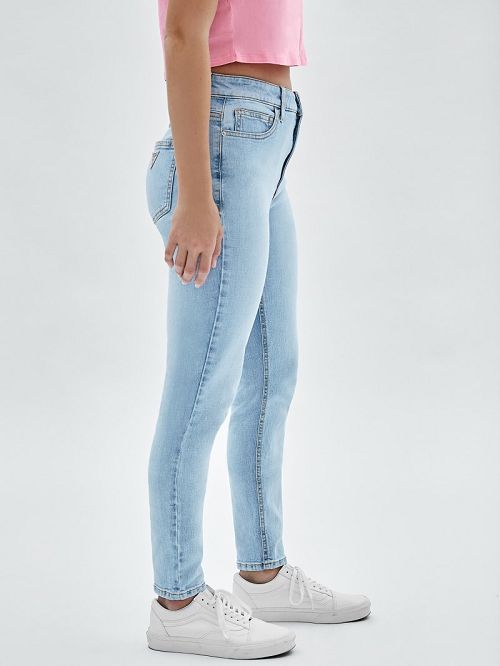 Guess Originals Kit Super High-Rise Skinny Jeans Albastri | GUESS-SN28206