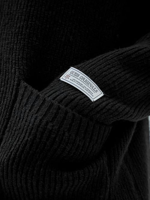 Guess Originals Label Cardigan Negrii | GUESS-SN30901