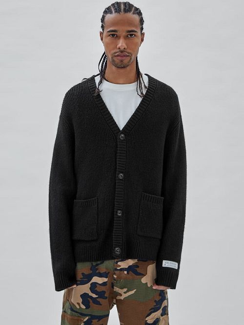 Guess Originals Label Cardigan Negrii | GUESS-SN30901