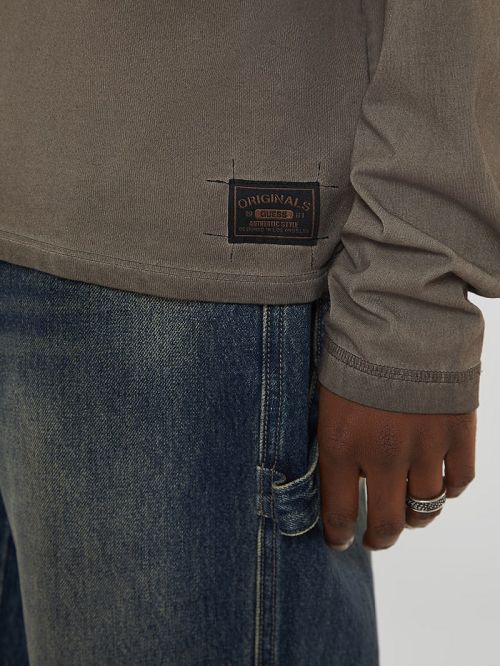 Guess Originals Layered Crewneck Maro | GUESS-SN30974