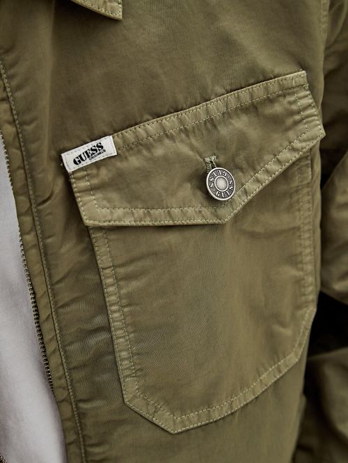Guess Originals Nylon Cadet Jacket Verzi | GUESS-SN30832