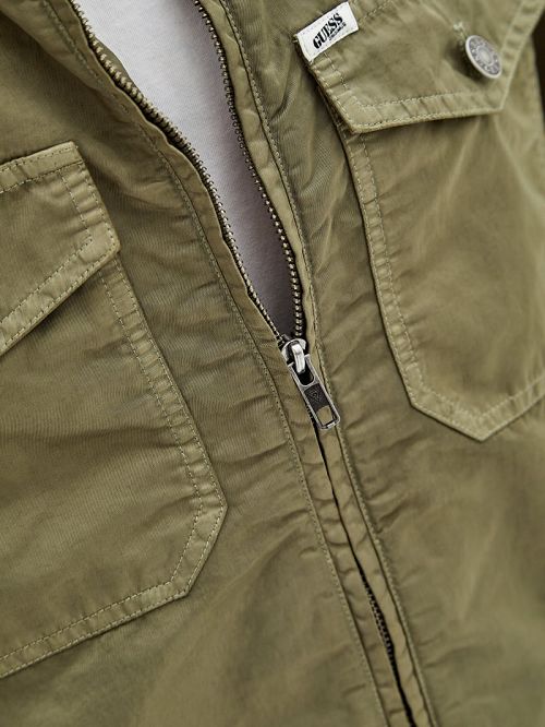 Guess Originals Nylon Cadet Jacket Verzi | GUESS-SN30832