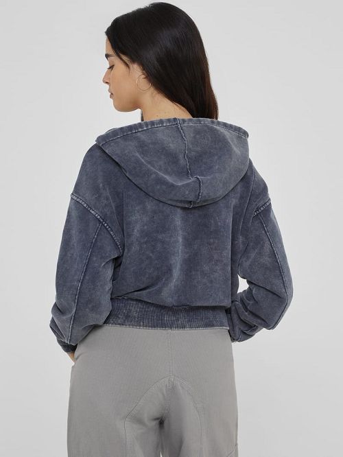Guess Originals Panel Washed Hoodie Albastri | GUESS-SN27909