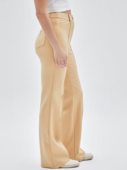 Guess Originals Pintuck Flared Pants Bej | GUESS-SN28213
