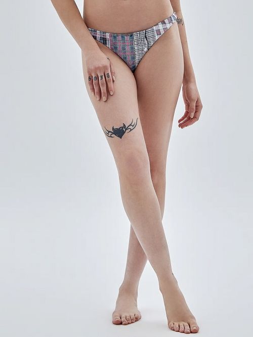 Guess Originals Plaid Bikini Bottoms Albi | GUESS-SN28488