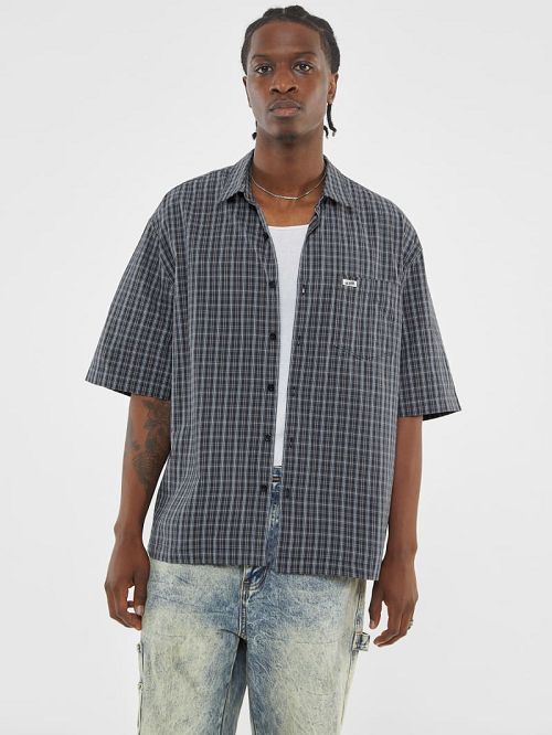 Guess Originals Plaid Shirt Negrii | GUESS-SN31249
