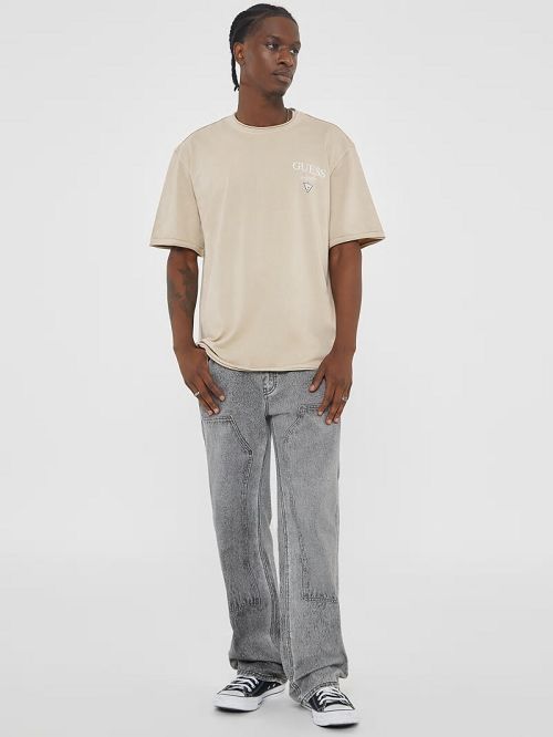 Guess Originals Stacked Logo Tee Bej | GUESS-SN30578