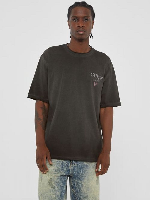 Guess Originals Stacked Logo Tee Negrii | GUESS-SN30605