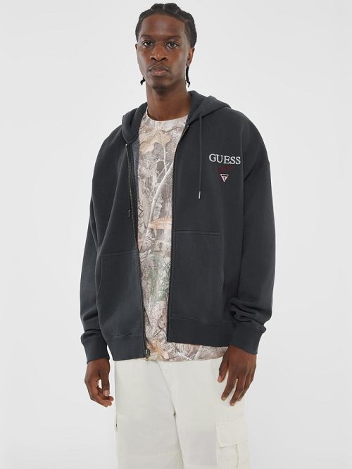 Guess Originals Stacked Zip-Up Jacket Negrii | GUESS-SN30935