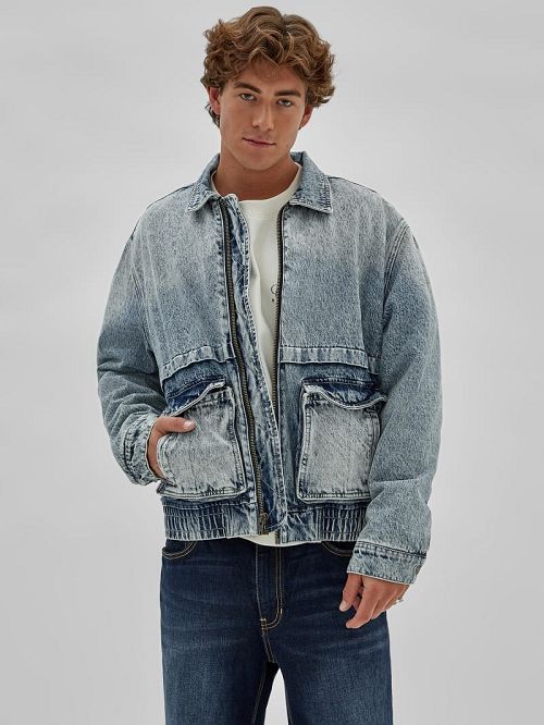 Guess Originals Vintage Denim Jacket Albastri | GUESS-SN30723