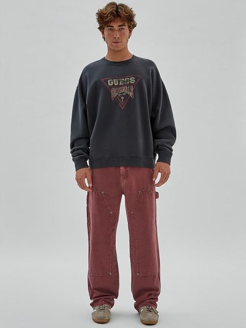 Guess Originals Vintage Dev Sweatshirt Negrii | GUESS-SN31027