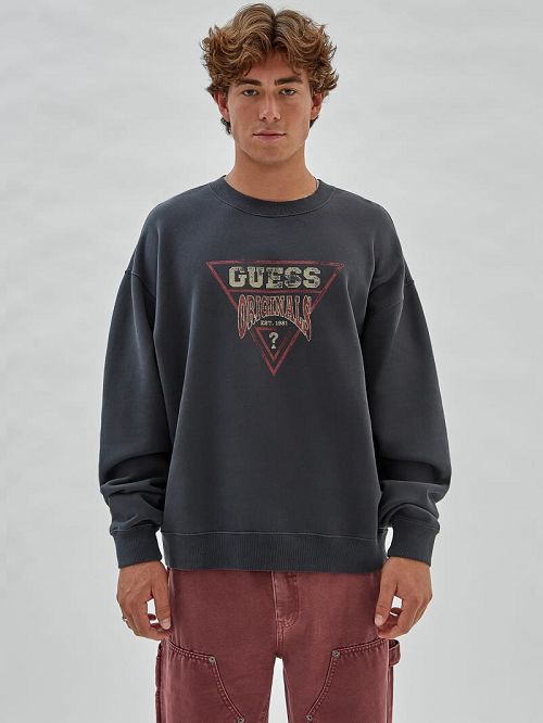 Guess Originals Vintage Dev Sweatshirt Negrii | GUESS-SN31027