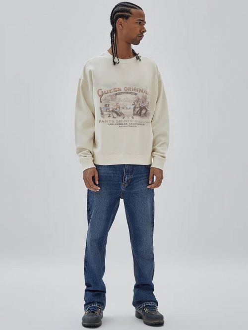 Guess Originals Warranted Fleece Sweater Albi | GUESS-SN30967