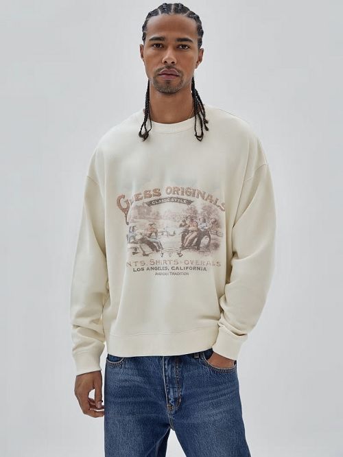 Guess Originals Warranted Fleece Sweater Albi | GUESS-SN30967
