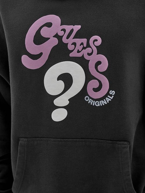 Guess Originals Wavy Hoodie Negrii | GUESS-SN30906