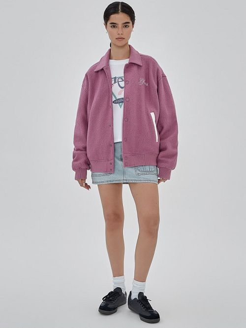 Guess Originals Wool-Blend Varsity Jacket Roz | GUESS-SN30734