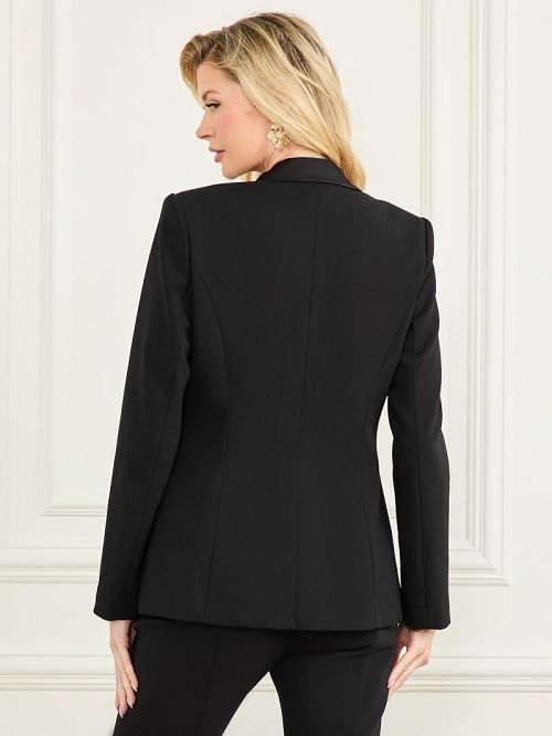 Guess Orla Beaded Blazer Negrii | GUESS-SN27977