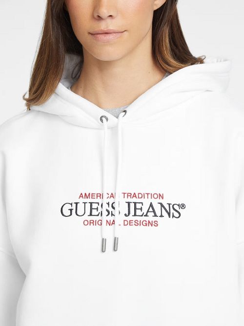 Guess Oversized American Tradition Hoodie Albi | GUESS-SN27676