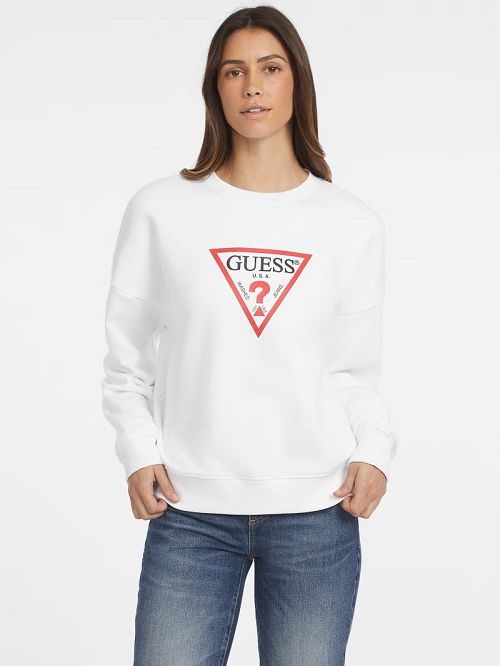 Guess Oversized Iconic Sweatshirt Albi | GUESS-SN27756