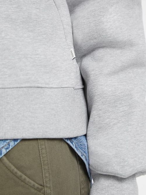Guess Oversized Iconic Sweatshirt Gri | GUESS-SN27664