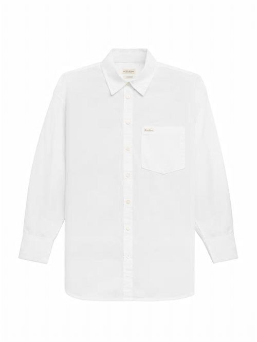 Guess Oversized Long-Sleeve Pocket Shirt Albi | GUESS-SN27541