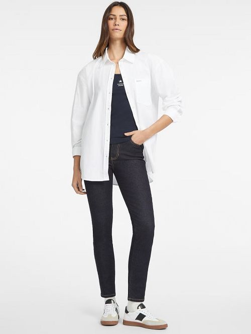 Guess Oversized Long-Sleeve Pocket Shirt Albi | GUESS-SN27541