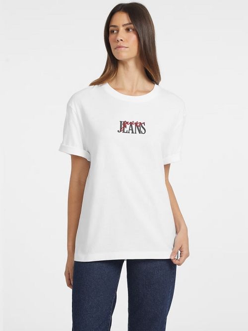Guess Oversized Mixed Logo Tee Albi | GUESS-SN27135