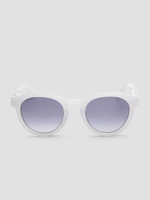Guess Oversized Round Plastic Sunglasses Gri | GUESS-SN31809