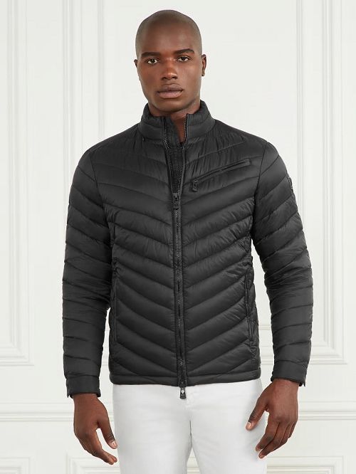 Guess Padded Chevron Jacket Negrii | GUESS-SN30792