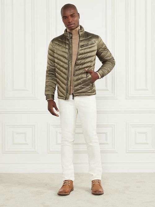 Guess Padded Chevron Jacket Verzi | GUESS-SN30763