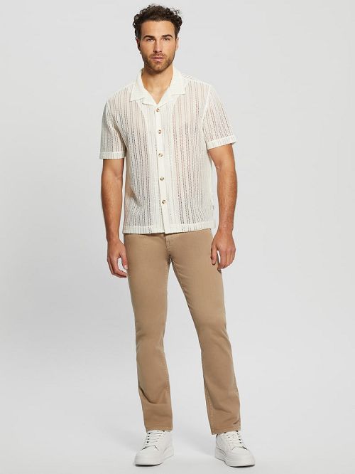 Guess Panama Knit Shirt Albi | GUESS-SN31118