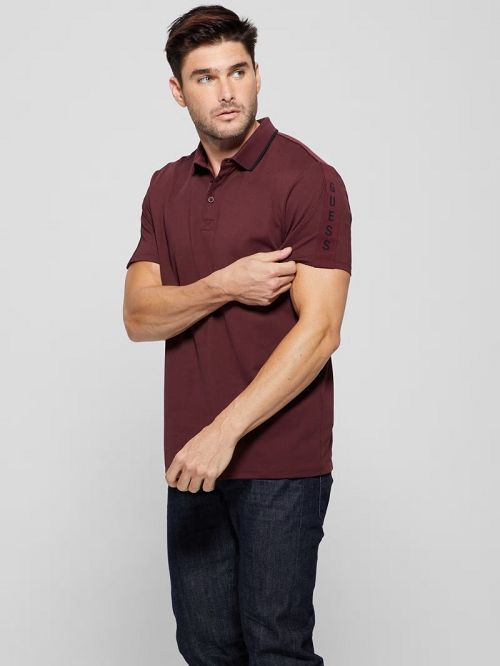Guess Paul Pique Polo Rosii | GUESS-SN31169