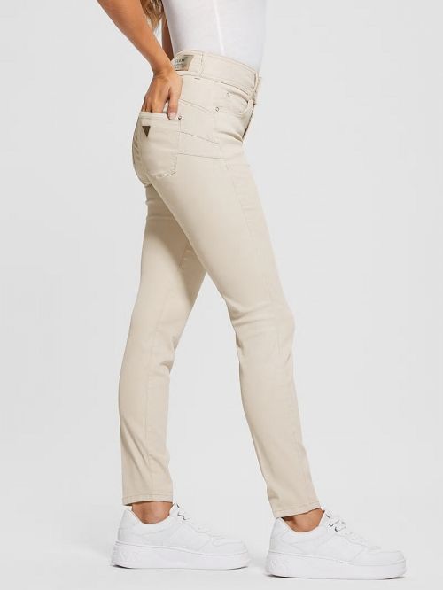 Guess Pearl Shape Up High-Rise Skinny Jeans Bej | GUESS-SN26599