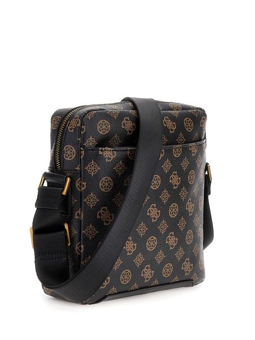 Guess Peony Eco Top-Zip Flat Crossbody Maro | GUESS-SN31726