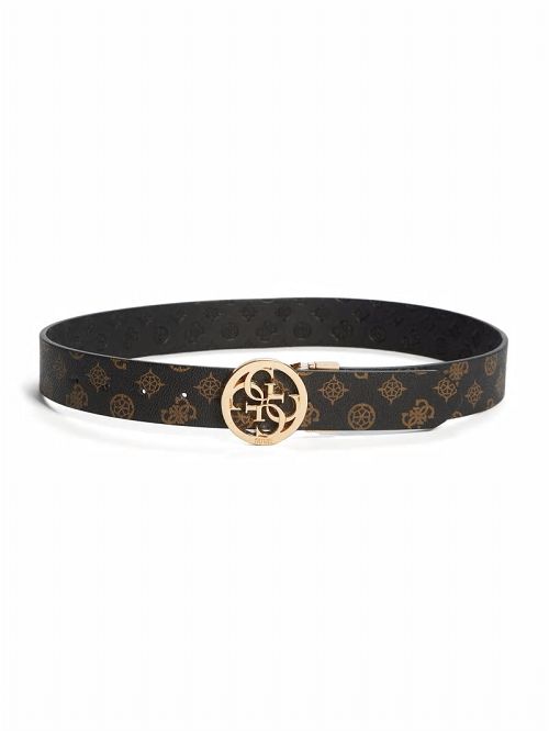 Guess Peony Faux-Leather Belt Maro | GUESS-SN30224