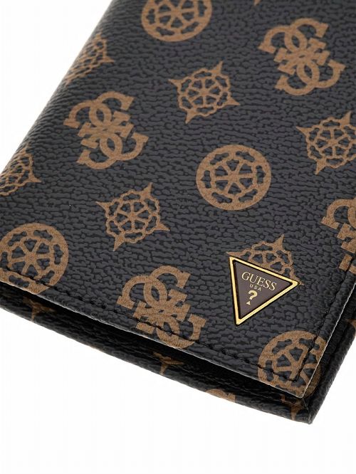 Guess Peony Leather Small Bifold Wallet Maro | GUESS-SN31727