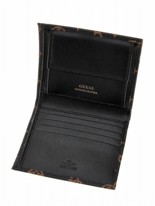 Guess Peony Leather Small Bifold Wallet Maro | GUESS-SN31727