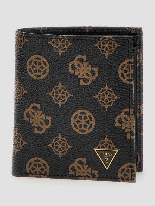 Guess Peony Leather Small Bifold Wallet Maro | GUESS-SN31727