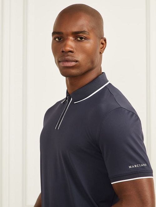 Guess Performance Polo Albastri | GUESS-SN31193