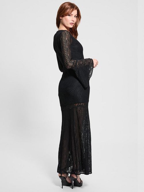 Guess Phoenix Lace Dress Negrii | GUESS-SN26934