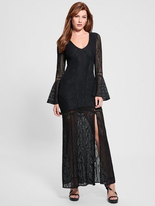 Guess Phoenix Lace Dress Negrii | GUESS-SN26934