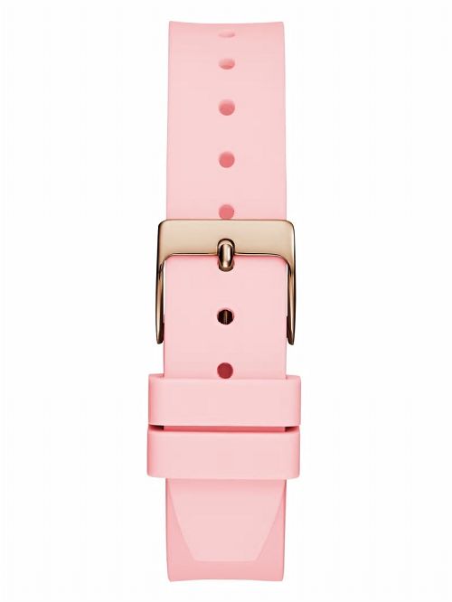 Guess Pink Analog Silicon Watch Roz | GUESS-SN30042