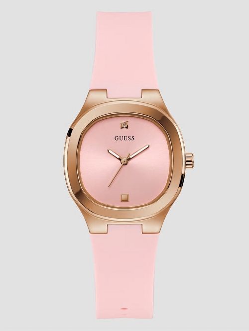 Guess Pink Analog Silicon Watch Roz | GUESS-SN30042