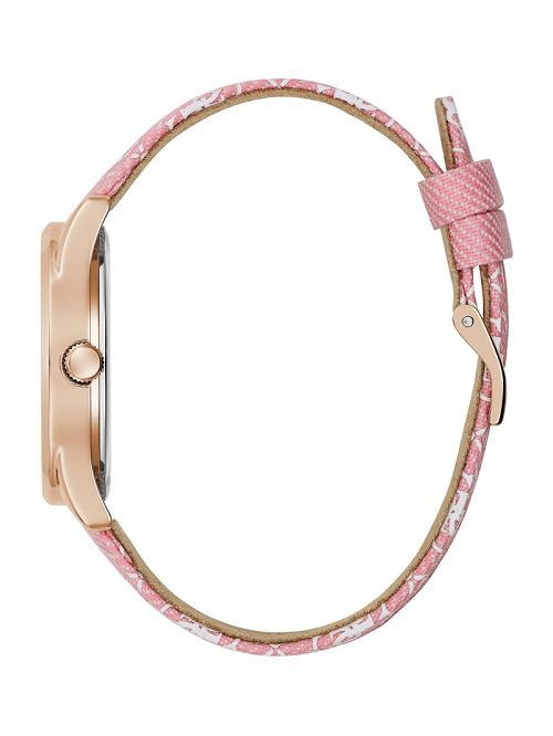 Guess Pink Denim Analog Watch Roz | GUESS-SN30038