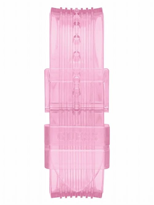 Guess Pink Transparent Multifunction Watch Roz | GUESS-SN30044