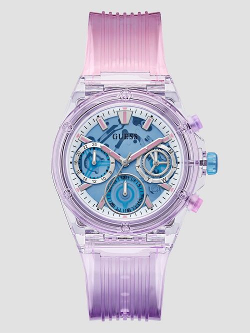 Guess Pink and Purple Multifunction Watch Roz | GUESS-SN30039